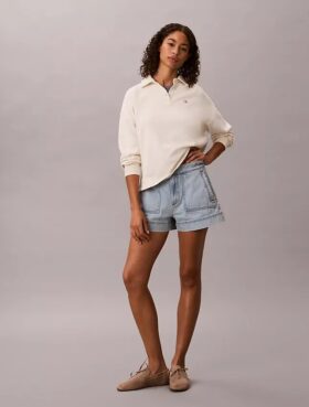Denim Utility Shorts
