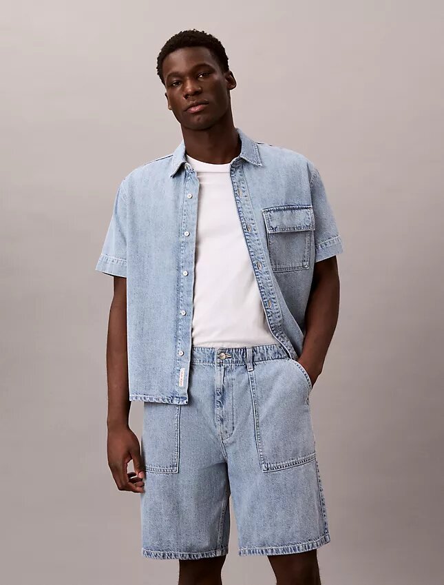 Denim Utility Shorts Denim Utility Shorts