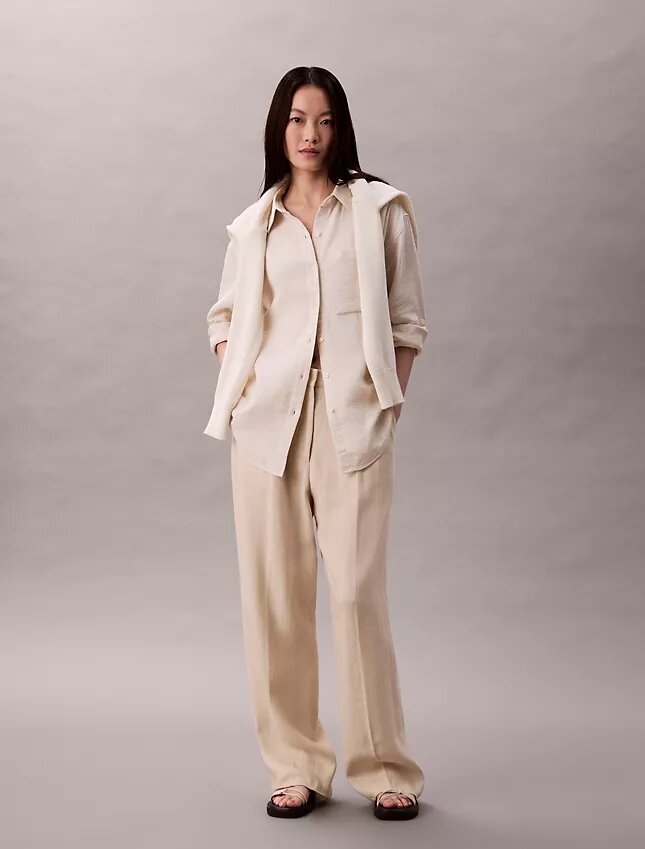 Double Gauze Roll Tab Shirt Double Gauze Roll Tab Shirt