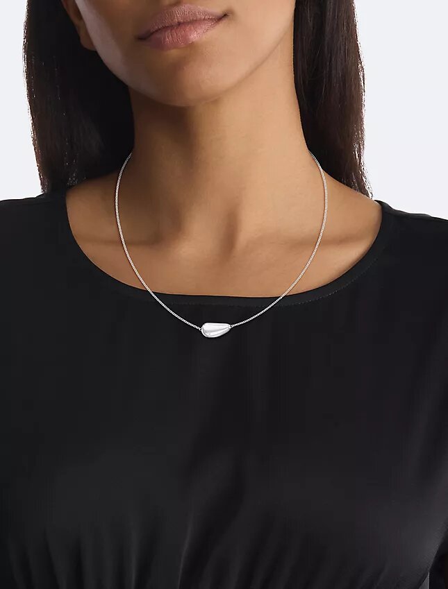 Drop Pendant Link Necklace Drop Pendant Link Necklace