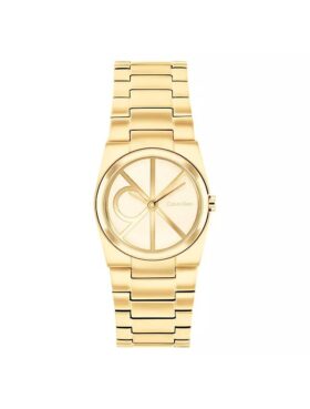 Emblem Dial Link Bracelet Watch