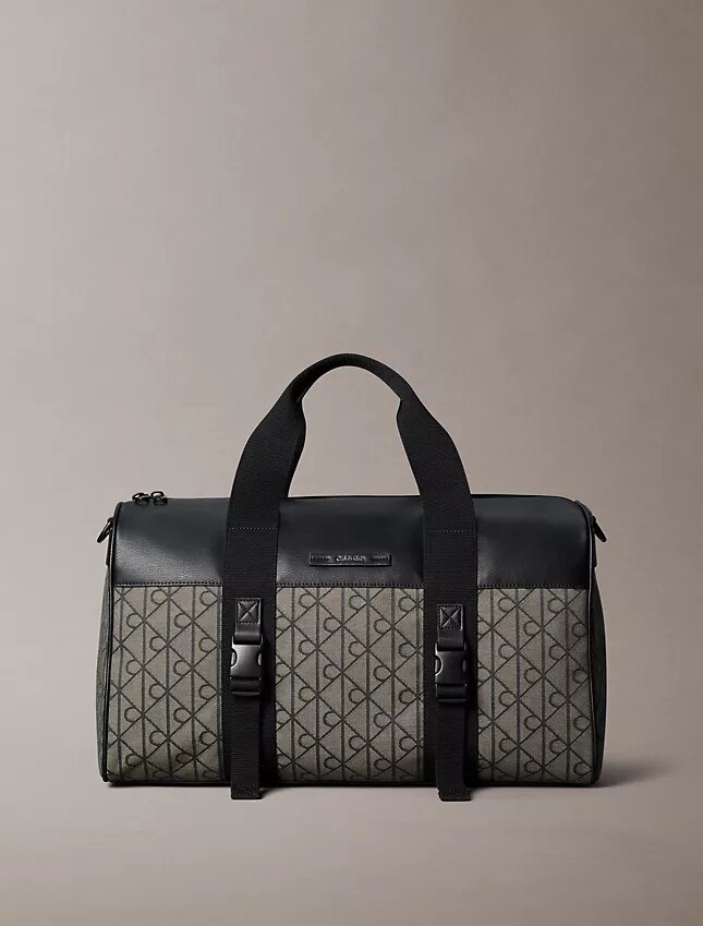 Emblem Jacquard Duffle Bag Emblem Jacquard Duffle Bag