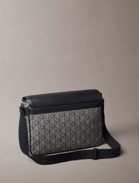 Emblem Jacquard Messenger Bag