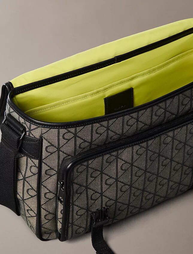 Emblem Jacquard Messenger Bag Emblem Jacquard Messenger Bag