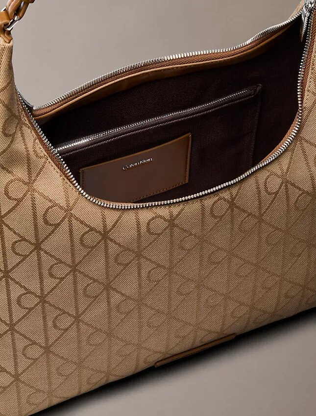 Emblem Jacquard Shoulder Bag Emblem Jacquard Shoulder Bag