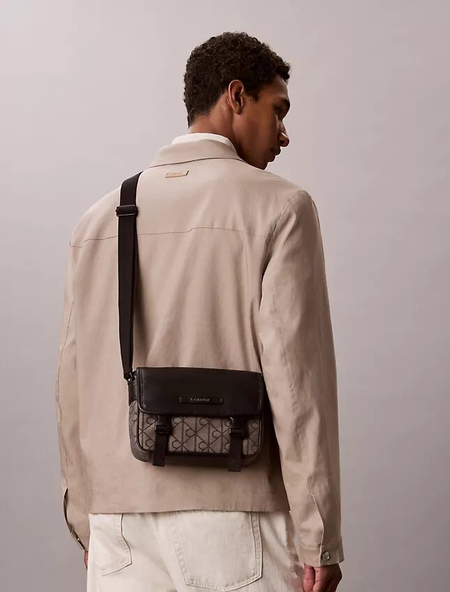 Emblem Jacquard Small Messenger Bag Emblem Jacquard Small Messenger Bag