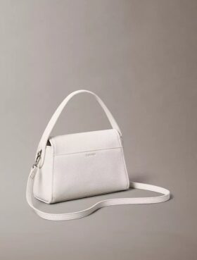 Emblem Logo Hardware Pebble Shoulder Bag
