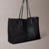 Emblem Logo Mesh Large Tote Bag