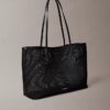 Emblem Logo Mesh Small Tote Bag