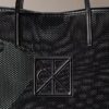Emblem Logo Mesh Small Tote Bag