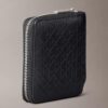 Embossed Allover Emblem Logo Zip Wallet Embossed Allover Emblem Logo Zip Wallet