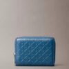 Embossed Allover Monogram Zip Coin Pouch Embossed Allover Monogram Zip Coin Pouch