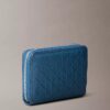 Embossed Allover Monogram Zip Coin Pouch Embossed Allover Monogram Zip Coin Pouch