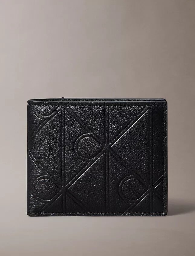 Embossed Emblem Logo Bifold Wallet with Coin Pouch Embossed Emblem Logo Bifold Wallet with Coin Pouch