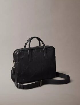 Embossed Emblem Logo Commuter Bag