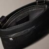 Embossed Emblem Logo Crossbody Bag