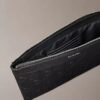 Embossed Emblem Logo Pouch
