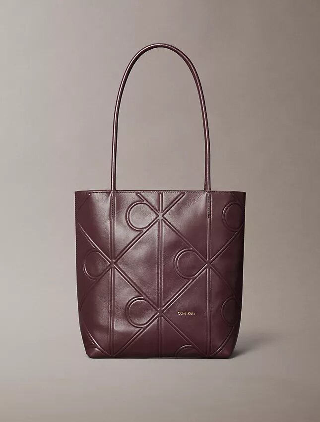 Embossed Emblem Logo Small Tote Bag Embossed Emblem Logo Small Tote Bag