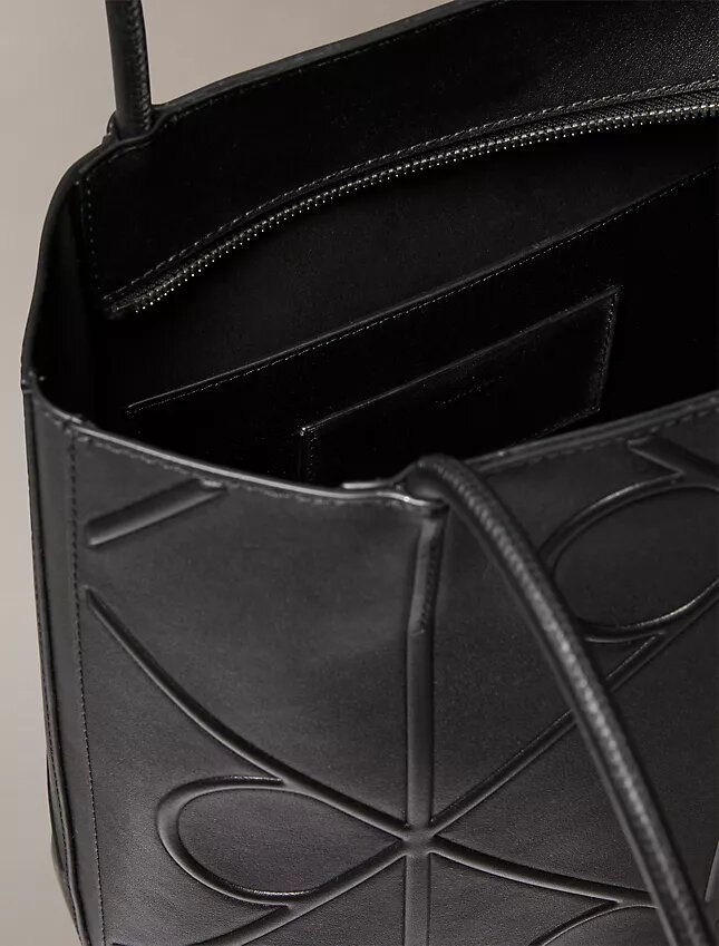 Embossed Emblem Logo Small Tote Bag Embossed Emblem Logo Small Tote Bag