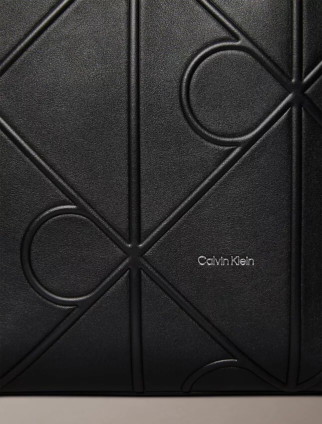 Embossed Emblem Logo Small Tote Bag Embossed Emblem Logo Small Tote Bag