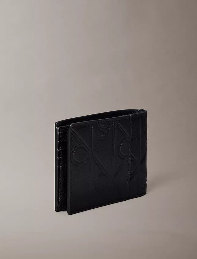 Embossed Emblem Logo Trifold Wallet Embossed Emblem Logo Trifold Wallet