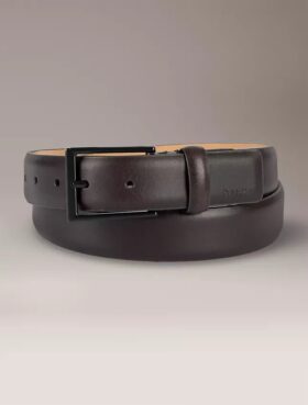 Embossed Logo Harness Buckle Belt