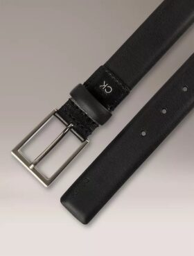 Embossed Logo Harness Buckle Belt