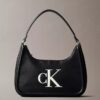 Embossed Monogram Shoulder Bag