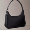Embossed Monogram Shoulder Bag