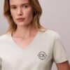 Embroidered Ck Crest V-Neck Tee Embroidered Ck Crest V-Neck Tee