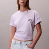 Embroidered Logo Graphic Boxy T-Shirt