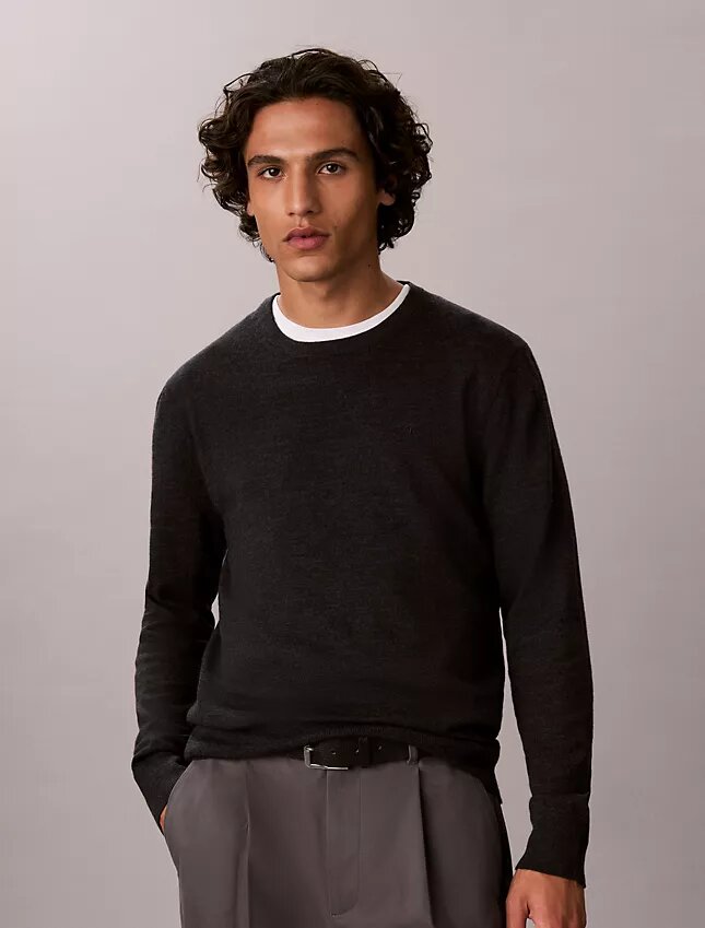 Extra Fine Merino Blend Crewneck Sweater Extra Fine Merino Blend Crewneck Sweater