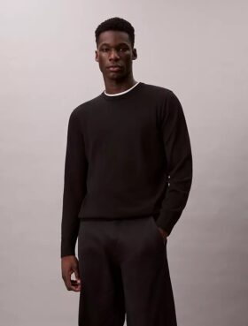 Extra Fine Merino Blend Crewneck Sweater