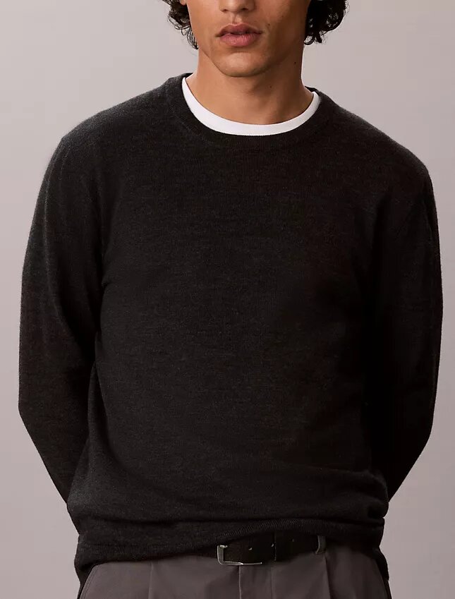Extra Fine Merino Blend Crewneck Sweater Extra Fine Merino Blend Crewneck Sweater