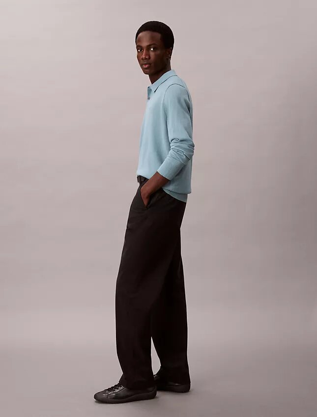 Extra Fine Merino Blend Polo Sweater Extra Fine Merino Blend Polo Sweater