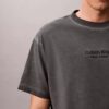Faded Dye Logo Graphic Classic Crewneck T-Shirt