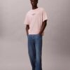 Faded Dye Logo Graphic Classic Crewneck T-Shirt