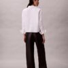 Faux Leather 5-Pocket Pants