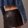 Faux Leather Miniskirt