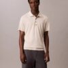 Fine Knit Lyocell Blend Polo Shirt