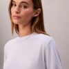 Fine Knit Mock Neck T-Shirt