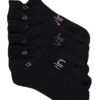 Flat Knit Double Tab 3-Pack No Show Socks