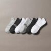Flat Knit Double Tab 3-Pack No Show Socks