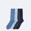 Flat Knit Logo 4-Pack Dress Socks