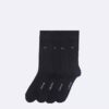Flat Knit Logo 4-Pack Dress Socks