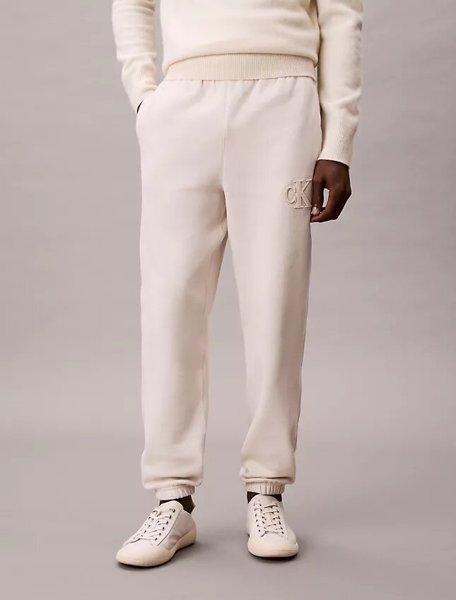 Fleece Monogram Patch Joggers Fleece Monogram Patch Joggers