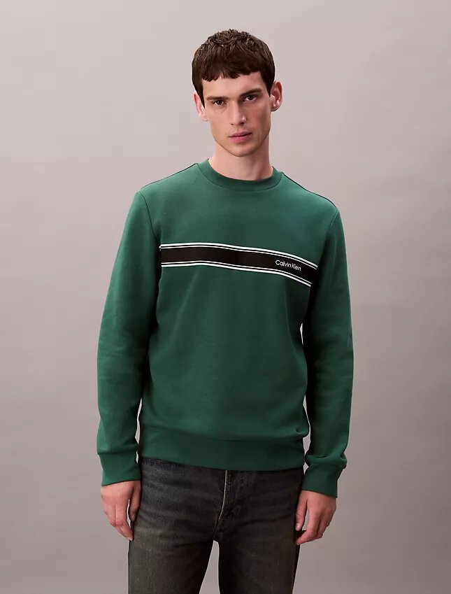 Fleece Stripe Classic Sweatshirt Fleece Stripe Classic Sweatshirt