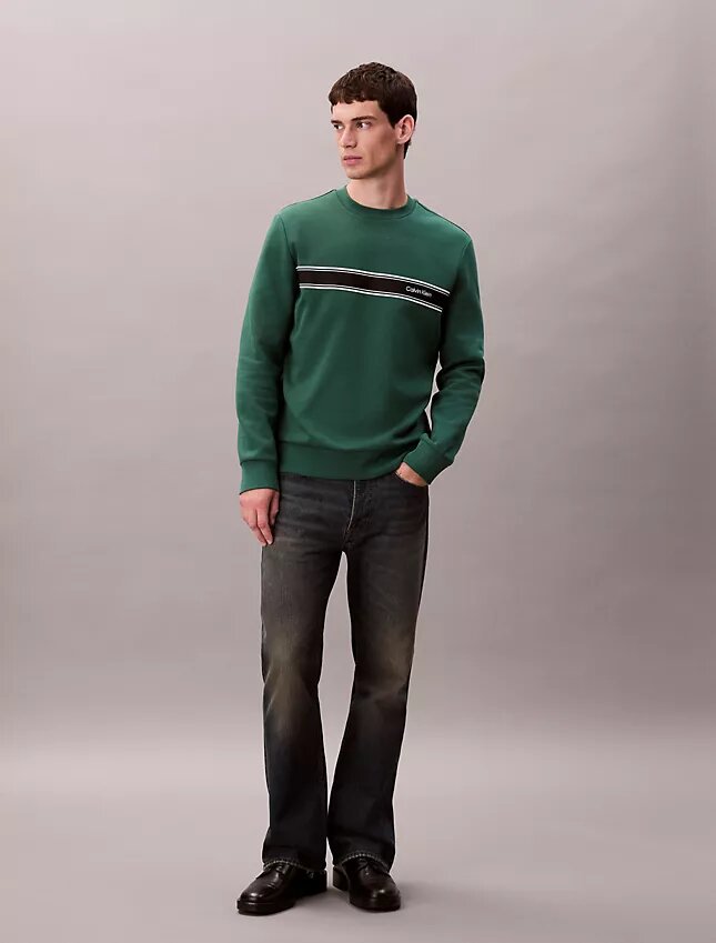 Fleece Stripe Classic Sweatshirt Fleece Stripe Classic Sweatshirt