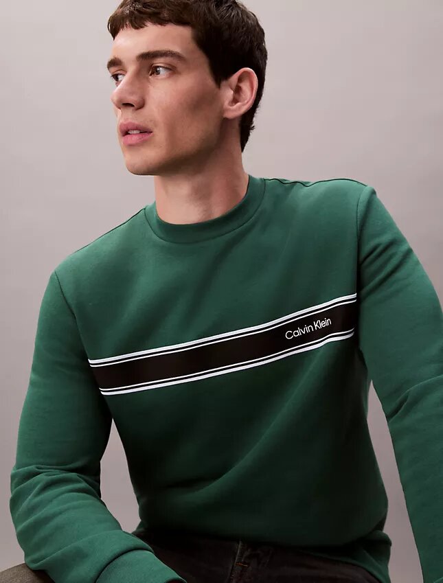 Fleece Stripe Classic Sweatshirt Fleece Stripe Classic Sweatshirt
