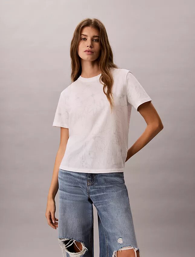 Floral Print Classic T-Shirt Floral Print Classic T-Shirt